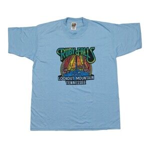 Vintage Ruby Falls Lookout Mountain Travel T Shirt Size Large
